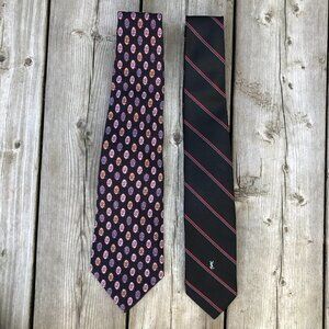 Lot of 2 Yves Saint Laurent Ties